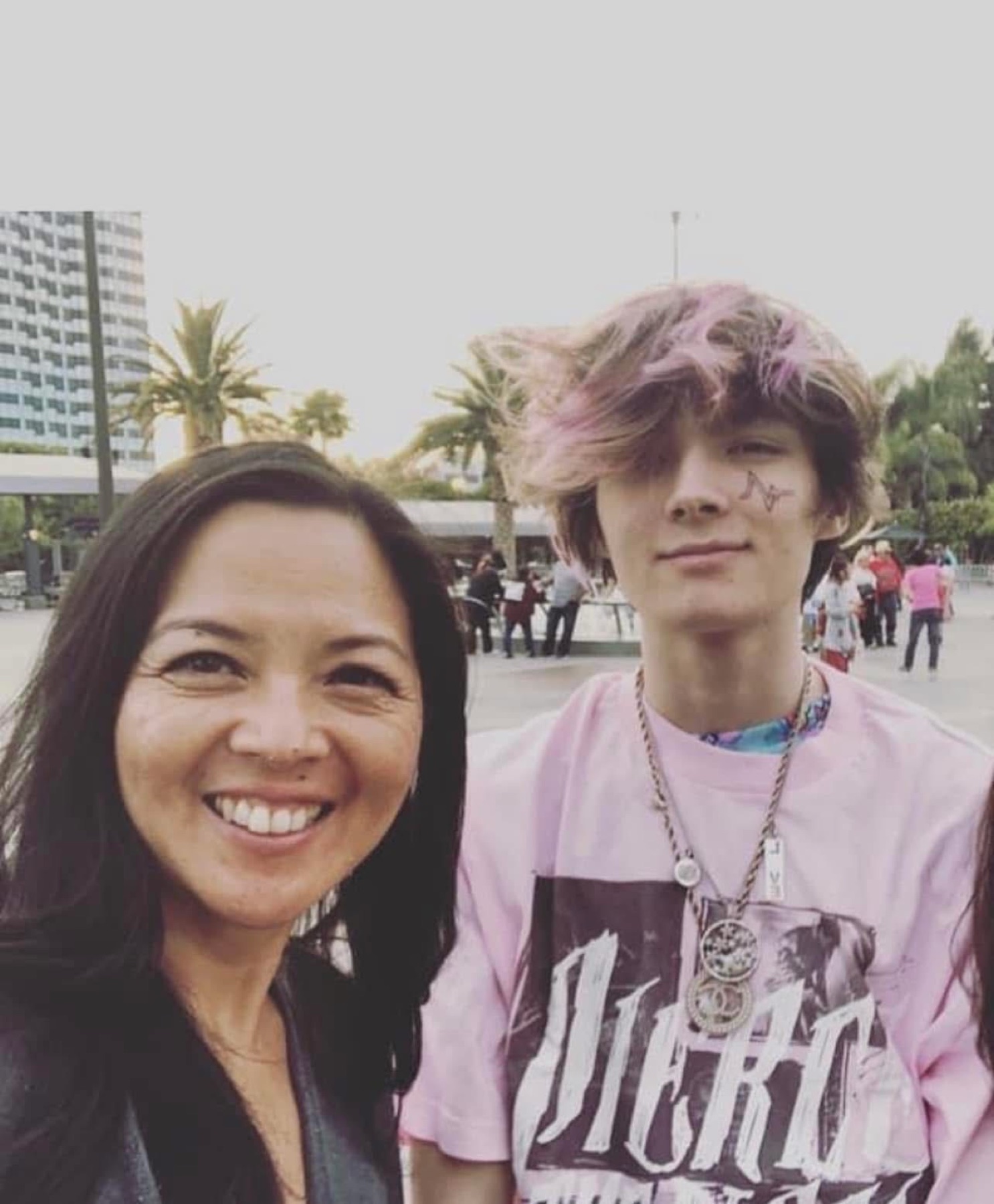 Judy Thureson with her son Jacob